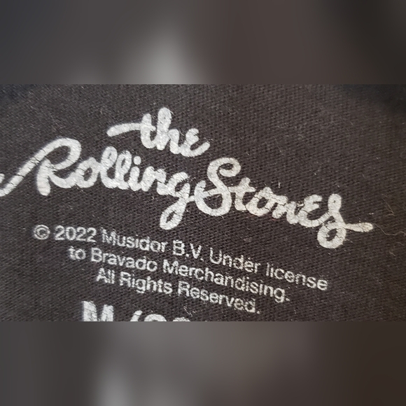 The Rolling Stones Graphic Black Tee Shirt Womens Size Medium - Picture 4 of 6